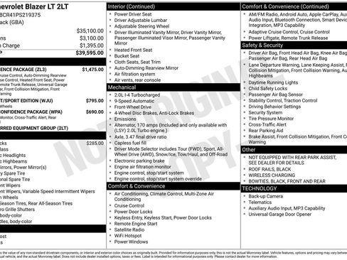 Used 2023 Chevrolet Blazer LT w/ Convenience Package FWD image 9