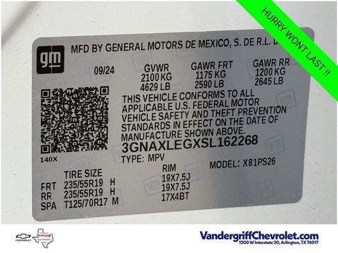 Certified 2025 Chevrolet Equinox RS w/ Safety and Technology Package FWD image 28