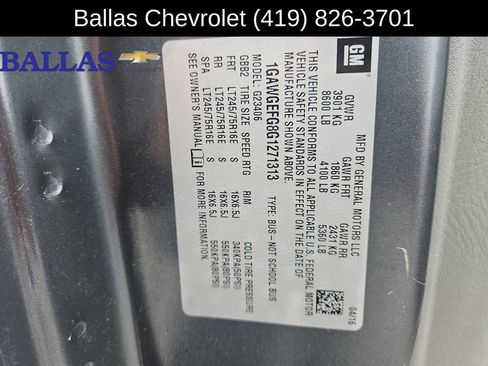 Certified 2016 Chevrolet Express 2500 LS image 33