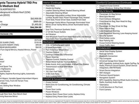 Used 2024 Toyota Tacoma TRD Pro AWD/4WD image 2
