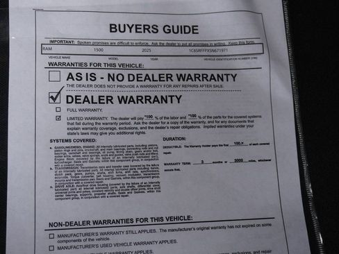 Used 2025 RAM 1500 Big Horn AWD/4WD image 50