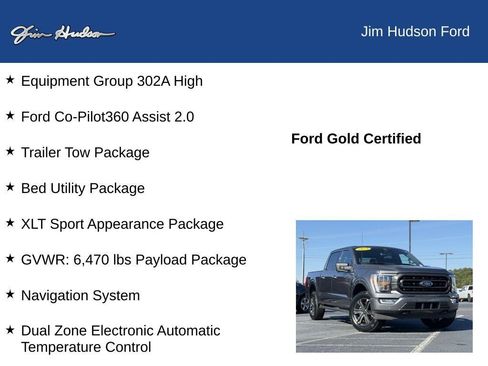Certified 2023 Ford F150 XLT w/ Equipment Group 302A High image 12