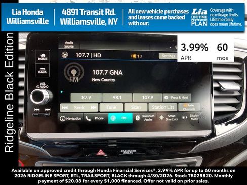 New 2026 Honda Ridgeline Black Edition image 17