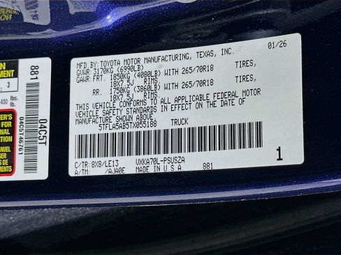 Used 2026 Toyota Tundra SR5 w/ SR5 Premium Package RWD image 12