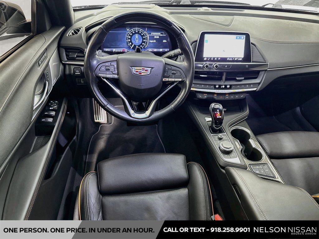 Used 2021 Cadillac CT4 V w/ Technology Package RWD image 23