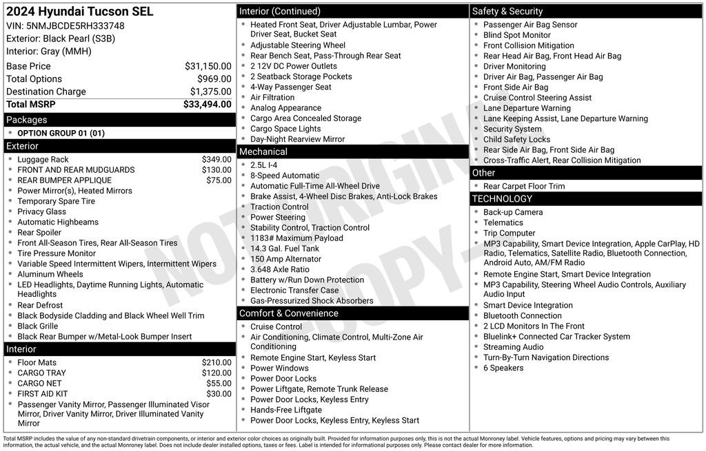 Used 2024 Hyundai Tucson SEL AWD/4WD image 5