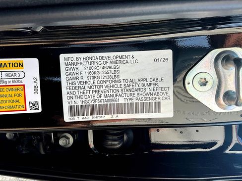 New 2026 Honda Accord Sport image 21