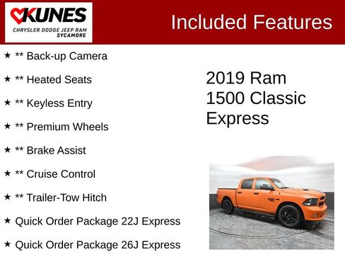 Used 2019 RAM 1500 Express w/ Ignition Orange Sport Package image 3