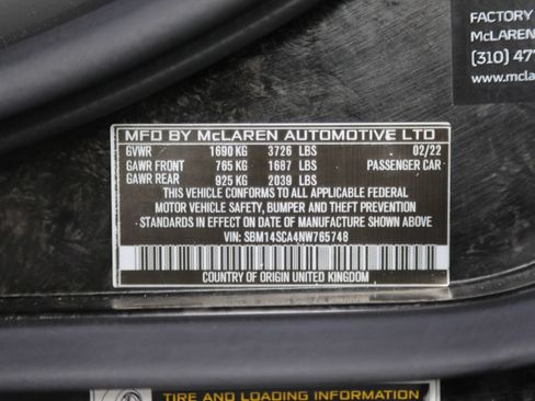 Used 2022 McLaren 765LT RWD image 60