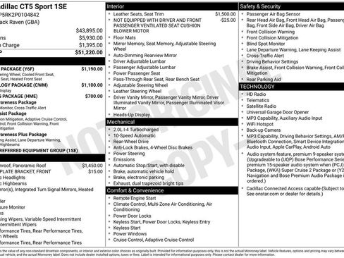 Used 2023 Cadillac CT5 Sport w/ Climate Package RWD image 32