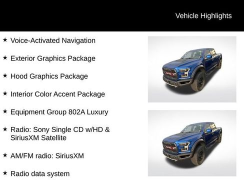 Used 2017 Ford F150 Raptor w/ Equipment Group 802A Luxury AWD/4WD image 7