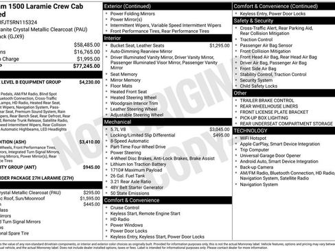 Used 2024 RAM 1500 Laramie AWD/4WD image 2
