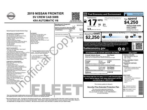 Used 2019 Nissan Frontier SV AWD/4WD image 12