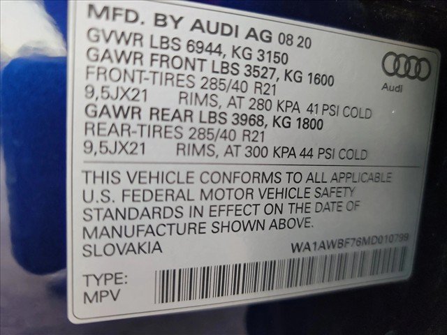 Used 2021 Audi SQ7 Premium Plus w/ Driver Assistance Package AWD/4WD image 25