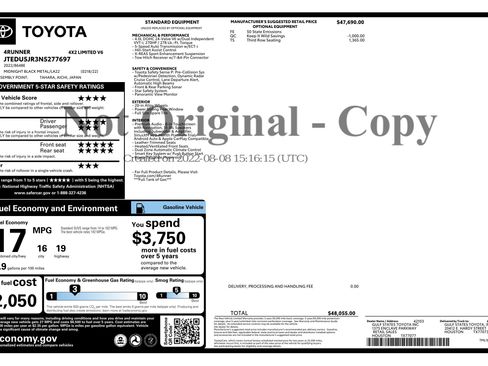 Used 2022 Toyota 4Runner Limited image 3