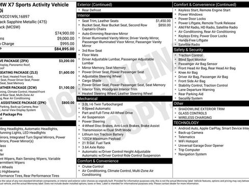 Used 2022 BMW X7 xDrive40i w/ Executive Package AWD/4WD image 33