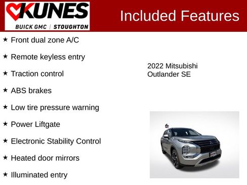Used 2022 Mitsubishi Outlander SE AWD/4WD image 2