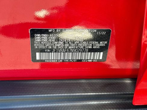 Used 2022 Subaru WRX Premium AWD/4WD image 38