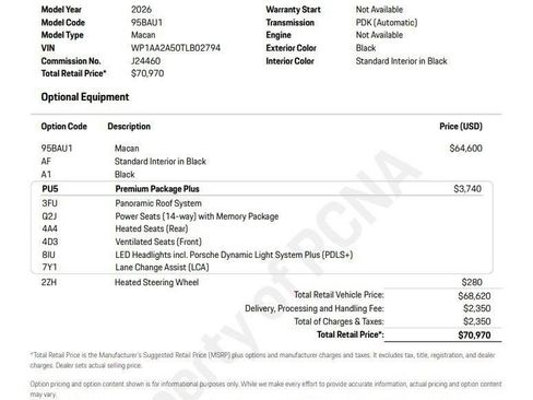 Certified 2026 Porsche Macan AWD/4WD image 6
