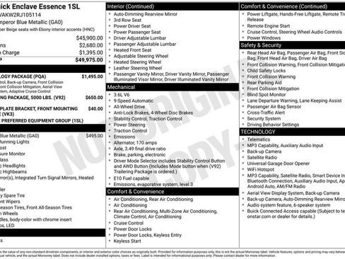 Used 2024 Buick Enclave Essence w/ Technology Package AWD/4WD image 4