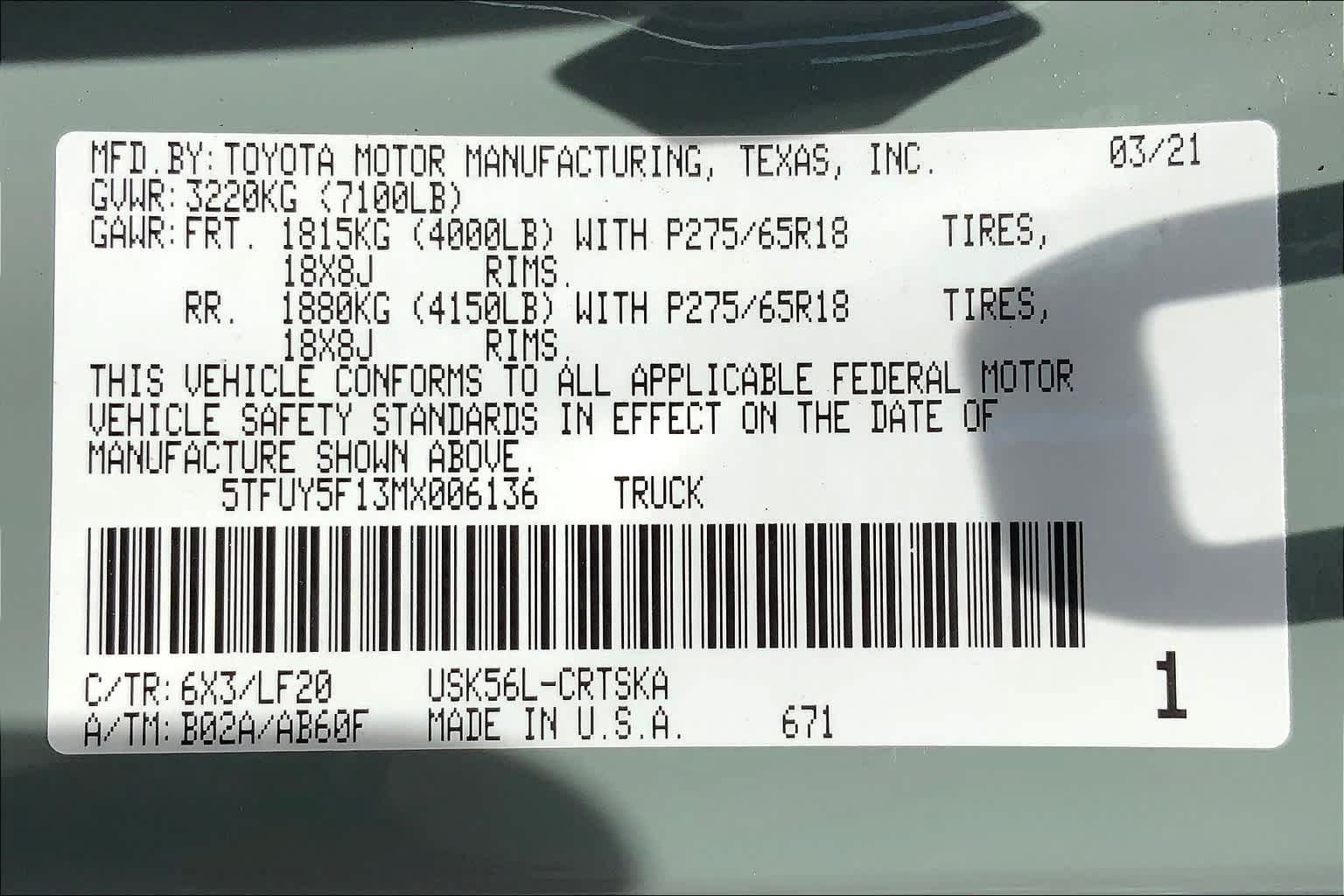 Used 2021 Toyota Tundra TRD Pro AWD/4WD image 36