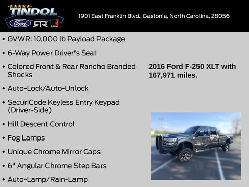 Used 2016 Ford F250 XLT w/ XLT Premium Package AWD/4WD image 14