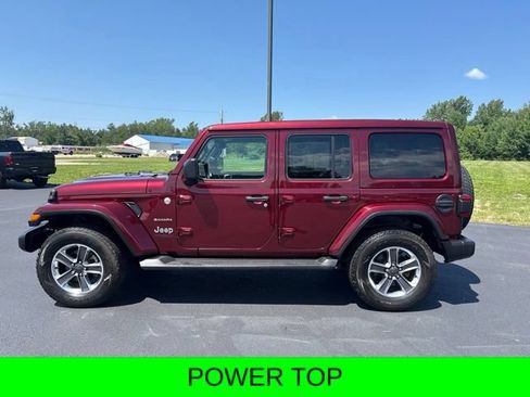 Used 2021 Jeep Wrangler Unlimited Sahara w/ Uconnect 4C Nav & Sound Group AWD/4WD image 2