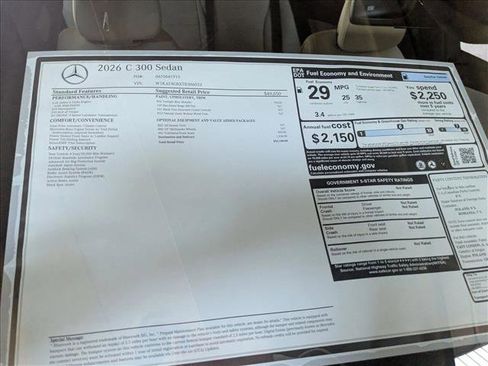Certified 2026 Mercedes-Benz C 300 Sedan image 17