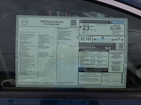 New 2026 Nissan Murano Platinum image 3