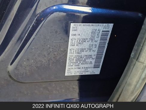 Used 2022 INFINITI QX60 Autograph w/ Cargo Package FWD image 27
