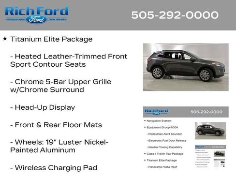 Used 2021 Ford Escape Titanium w/ Titanium Elite Package AWD/4WD image 22