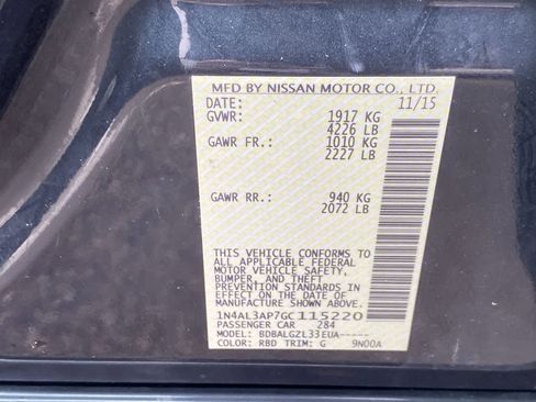 Used 2016 Nissan Altima 2.5 S w/ Power Driver Seat Package image 31