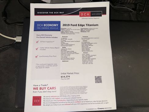 Used 2019 Ford Edge Titanium w/ Equipment Group 301A AWD/4WD image 13
