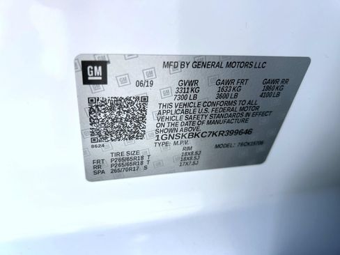 Certified 2019 Chevrolet Tahoe LT AWD/4WD image 27