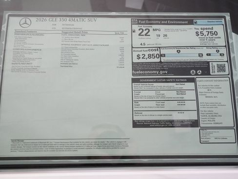 New 2026 Mercedes-Benz GLE 350 4MATIC image 37