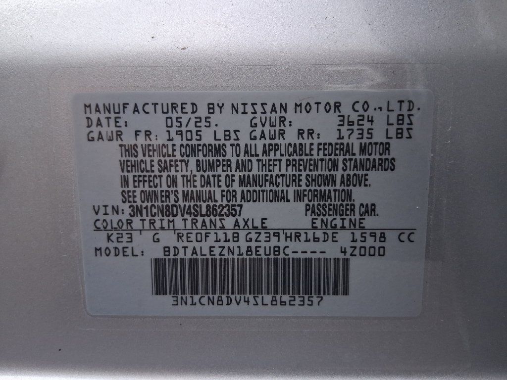 Used 2025 Nissan Versa S FWD image 31