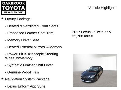 Used 2017 Lexus ES 350 w/ Luxury Package FWD image 5