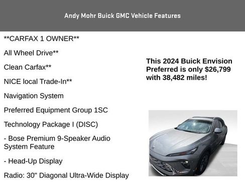 Used 2024 Buick Envision Preferred AWD/4WD image 4