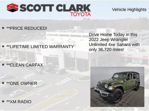 Used 2022 Jeep Wrangler Unlimited Sahara AWD/4WD image 13