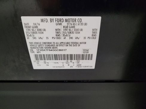 Used 2016 Ford Explorer Limited w/ Equipment Group 301A image 33