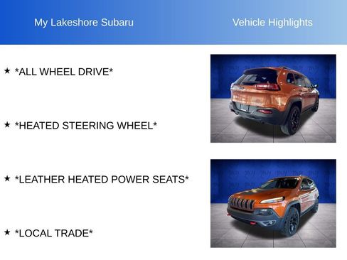 Used 2015 Jeep Cherokee Trailhawk w/ Comfort/Convenience Group image 10