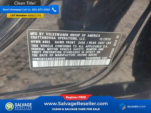 Used 2014 Volkswagen Passat TDI SEL Premium image 16