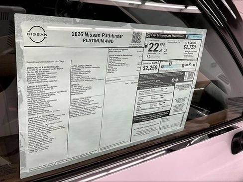 New 2026 Nissan Pathfinder Platinum w/ Cargo Package AWD/4WD image 42