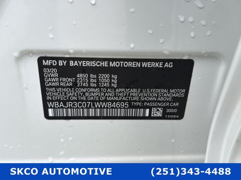 Used 2020 BMW 530i w/ Premium Package RWD image 28