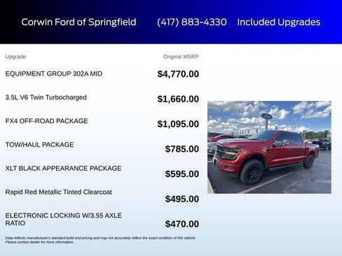 Used 2024 Ford F150 XLT w/ Equipment Group 302A MID AWD/4WD image 6