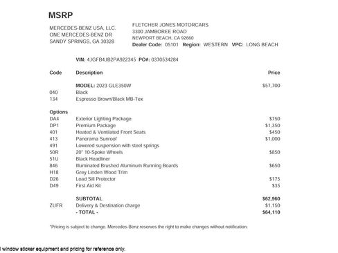 Certified 2023 Mercedes-Benz GLE 350 image 2