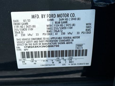 Certified 2022 Ford Explorer ST-Line w/ Class IV Trailer Tow Package AWD/4WD image 42