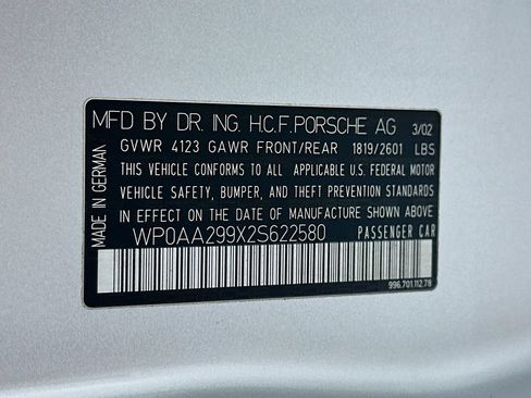 Used 2002 Porsche 911 Carrera 4S AWD/4WD image 18