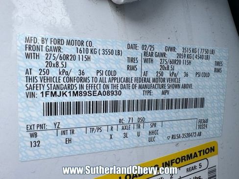 Used 2025 Ford Expedition Max Platinum AWD/4WD image 61