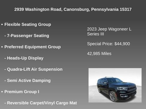 Used 2023 Jeep Wagoneer L Series III w/ Premium Group I AWD/4WD image 7